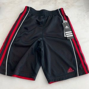 NWT Adidas Boys’ Black/Red Basketball Shorts-Size 7X